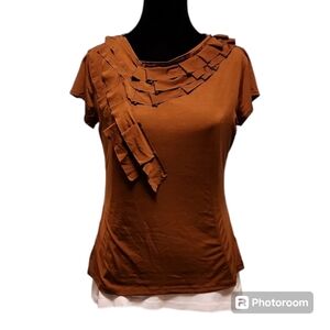 Worthington - petite medium stretch Short Sleeve…